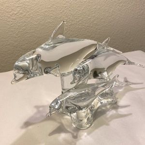 MURANO DOLFIN SCULPTURE LARGE HEAVY ZERO FLAWS GORGEOUS